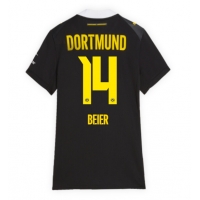 Camisa de Futebol Borussia Dortmund Maximilian Beier #14 Equipamento Secundário Mulheres 2026-27 Manga Curta